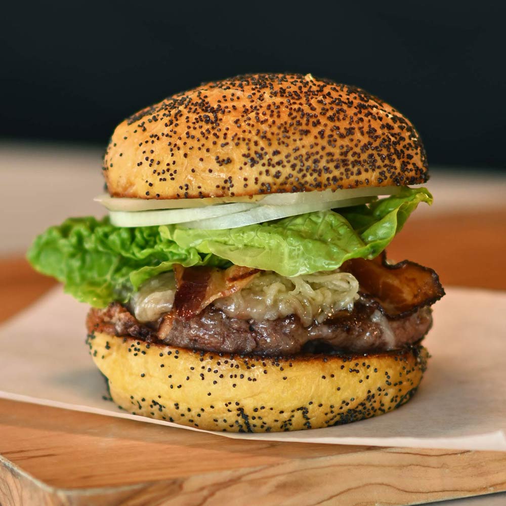 Burger and beer